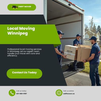 Moving service for hire in Winnipeg
